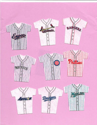 Baseball Collectible 1994 Kelloggs Mini Jersey Complete Set (28)