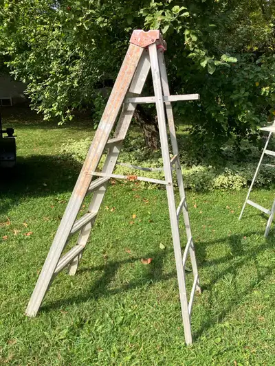 Ladders two $40 each ox, View more
