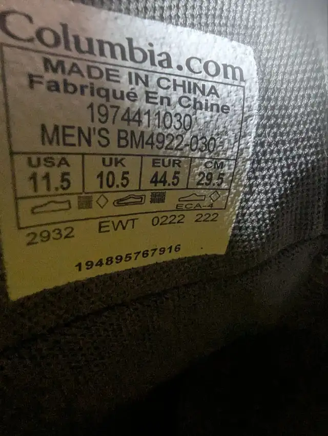 Columbia Men's Hyper-Boreal Metro Sneaker Brand New, never used in Men's Shoes in Edmonton - Image 6