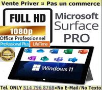 Surface Pro + Clavier_4 Core i5 / SSDrive +2ieme HDD/OFFICE Pro+