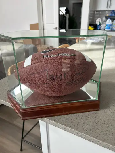 Jerry Rice signed football and case, View more