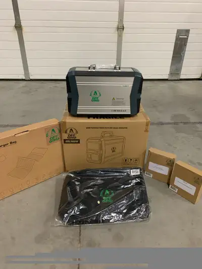 Brand New 500 Watt Portable Power Pack & Solar Generator Package, View more