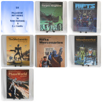 SIX Palladium RIFTS BOOKS by Kevin Siembieda and C.J. Carella