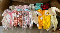 Infant Baby girl 3 month sleepers $10.00 for lot