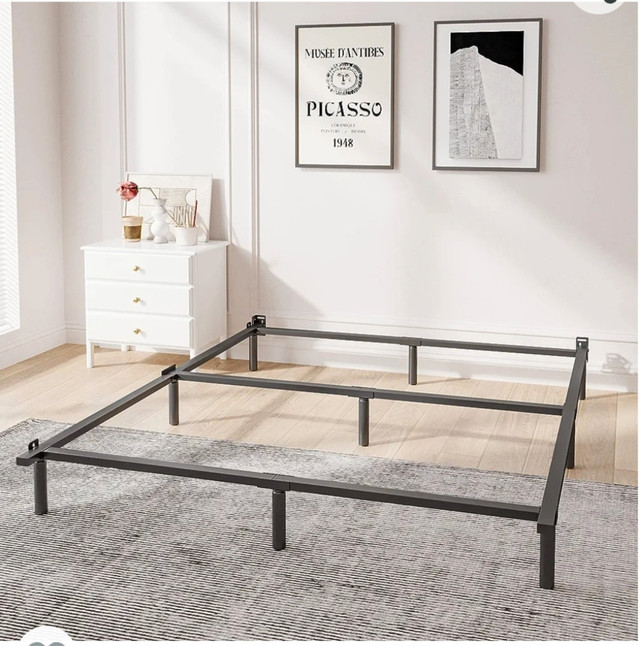 Queen Bed Frame, 9 Inch Heavy Duty Base for Box Spring in Beds & Mattresses in Oshawa / Durham Region - Image 3