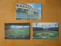 3 Cartes Postales de Stades de Baseball.