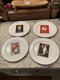 Pottery Barn pasta plates Vintage posters design