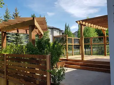 **SPRING SPECIAL** For a limited time with bookings in April & May we will upgrade your wood railing...