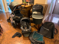 Uppababy Vista stroller with bassinet (Mesa car seat)