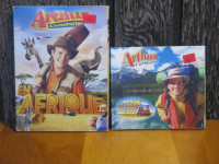 DVD Arthur l'aventurier en Afrique et d'un océan à l. 10$ chacun