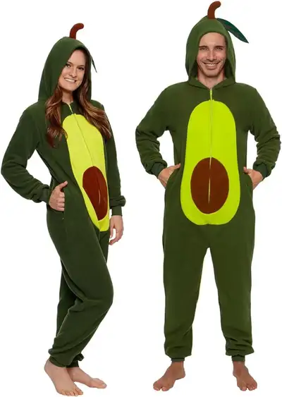 BNWT - Adult Size Large Onesie Avocado Costume - Slim One Piece, View more