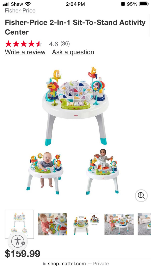 Fisher Price 2-in-1 Sit-to-Stand Activity Centre in Toys in Calgary - Image 2