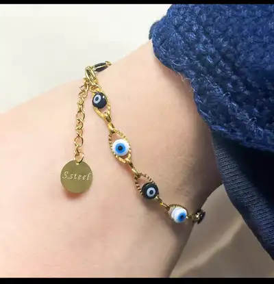 New 18k gold plated stainless steel bracelet, View more
