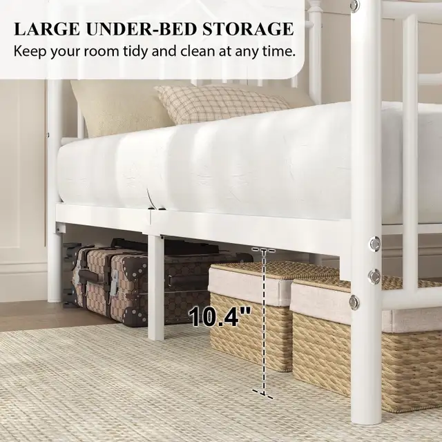 Twin Bed Frame with Headboard and Footboard Metal in Beds & Mattresses in City of Toronto - Image 6