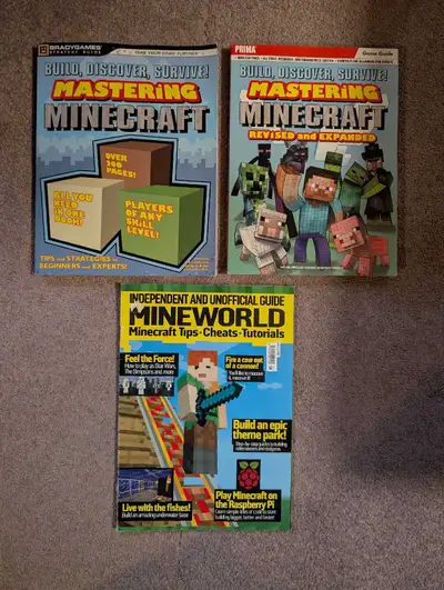 3 Minecraft Books Lot, View more
