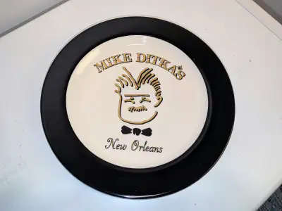 Mike Ditka's New Orleans Restaurant Plate/Platter Measures approximately 12.25" in diameter. Manufac...