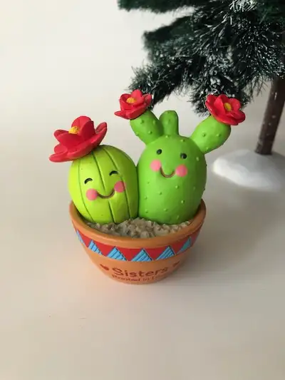 Hallmark Sisters Cactus Christmas Ornament 'Rooted in Love' girl, View more