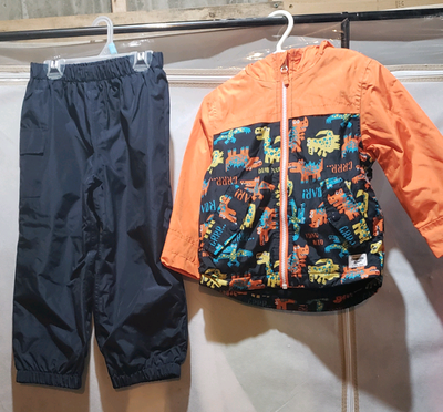 Kids rain suit - Oshkosh fleece lined rain suit, View more