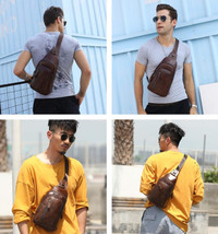 BULLCAPTAIN Genuine Leather Men Bag Shoulder Bags Backpack