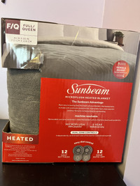 Microplush Heated Blanket - 12 Heat Setting and 12 Hour Auto-Off