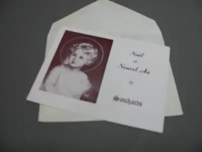 Carte de Noel datant des années 50 encore neuve (antiquité), View more