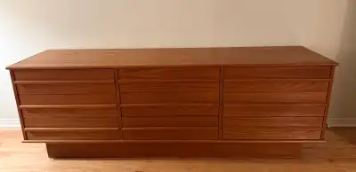 Teak 9-drawer dresser, View more