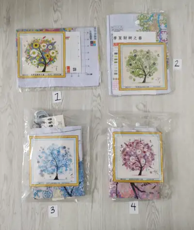 4 seasons cross stitch kits, View more