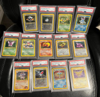 Graded Pokémon cards - psa 9 