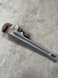 Ridgid 18” aluminum pipe wrench 