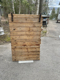 Reclaimed barn door