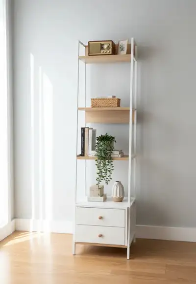 Brand New 5-Tier Metal Book Shelf with 2-Drawer Special $79, View more