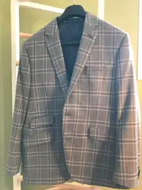 TED BAKER LONDON "NO ORDINARY JOE" PLAID WOOL SUIT SIZE 44S