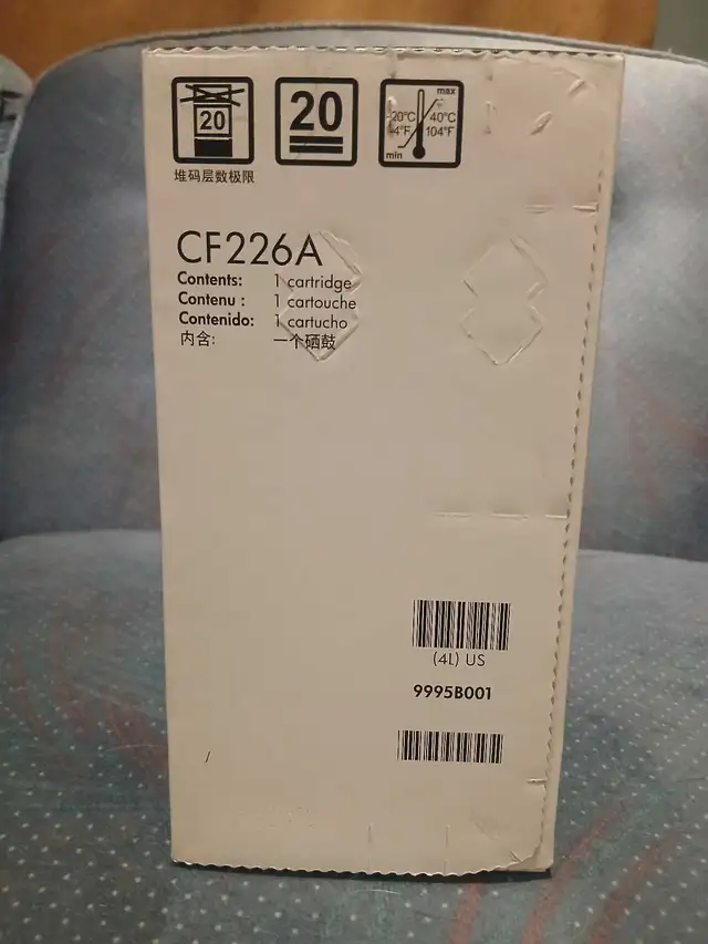 HP LaserJet Black Ink Cartridge 26A (CF226A) in Printers, Scanners & Fax in Oshawa / Durham Region - Image 5