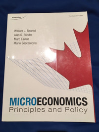 Like Brand New Microeconomics Principles and Policy textbook