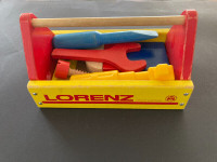 Vintage Lorenz West Germany Tool Kit Toy Wooden