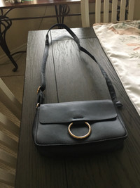 Ladies Black Purse with gold buckle 