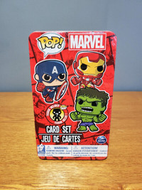 Funko Pop Marvel Playing Cards & Mystery Figure Tin - NEW