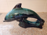 Blue Mountain pottery dolphin - large