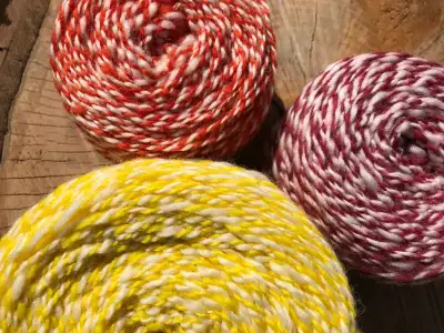 I make and sell 100% wool yarn. It’s available in many colours, and I accept custom colour combinati...