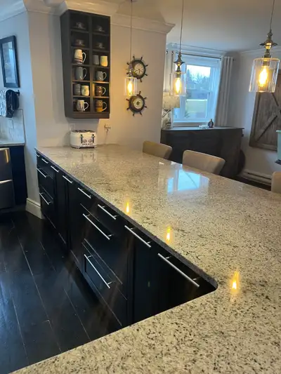 Granite countertops offered from an executive home. Granite currently installed. If you’d like to vi...