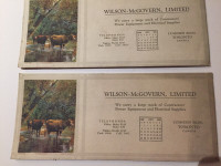 REDUCED Antique 1920 July Calendar Wilson-McGovern, Limited