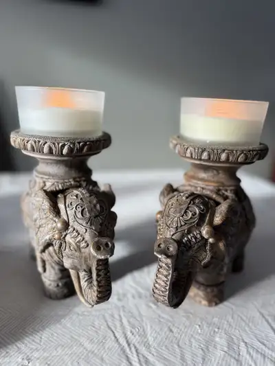 Elephant Candle Stick Holders, View more