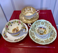 Vintage Rare Tea Cups EB FOLEY , AYNSLEY, PARAGON, ROYAL ALBERT
