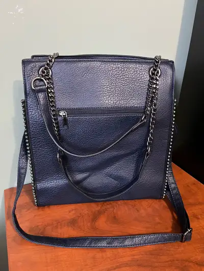 Navy Blue Handbag Tote 11”x13” Crossbody, View more