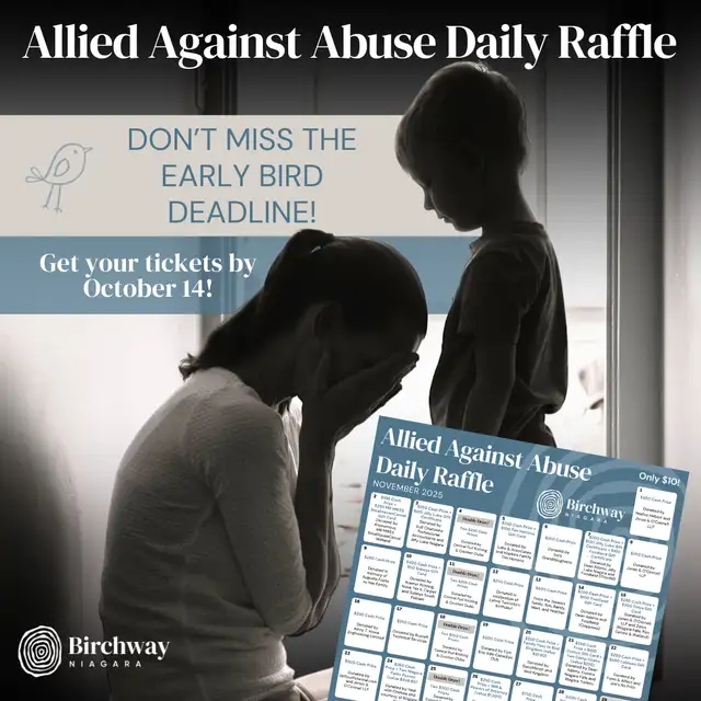 Allied Against Abuse Daily Raffle in support of Birchway Niagara63654762939779120