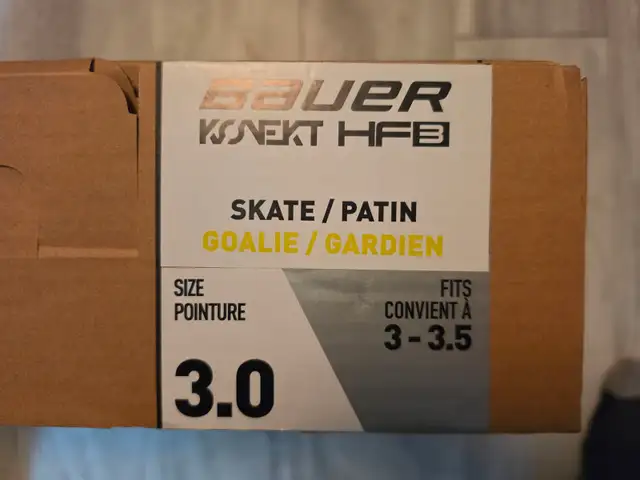 Junior Goalie Skates - Bauer Konekt HF3, Size 3 in Hockey in Edmonton - Image 10