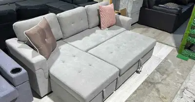 Grey Sectional Sofa Bed, View more
