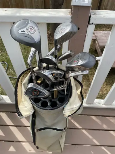 Right handed Pro Select NXT golf club set with bag. Clubs and bag are both in good condition. Asking...