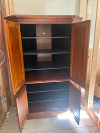 Excellent condition  entertainment unit/closet for sale 