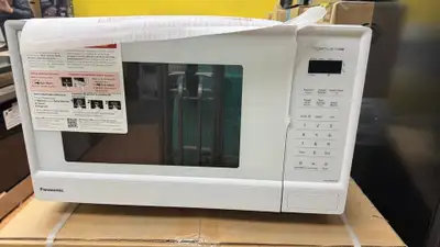 Panasonic 1.3 Cu. Ft. 1100W Countertop Microwave Oven – White, View more